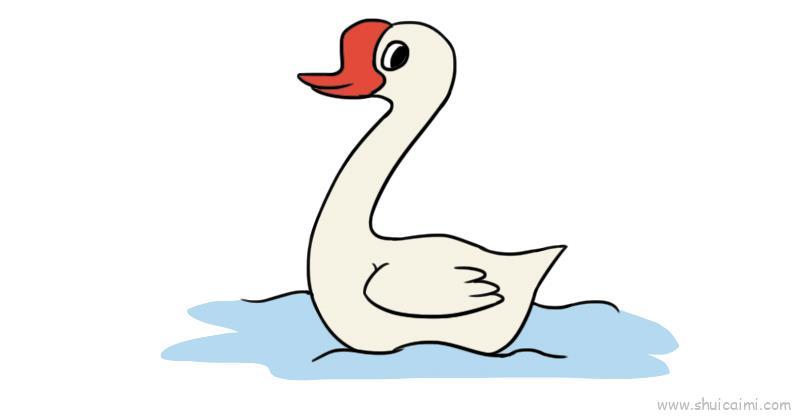 大白鹅儿童画怎么画 大白鹅简笔画图片大全
