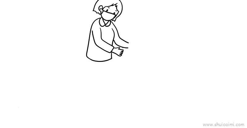 疫情看夕阳老人儿童画怎么画 疫情看夕阳老人简笔画顺序