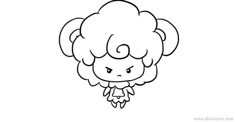 十二星座q版萌图白羊座儿童画怎么画 十二星座q版萌图白羊座简笔画步骤