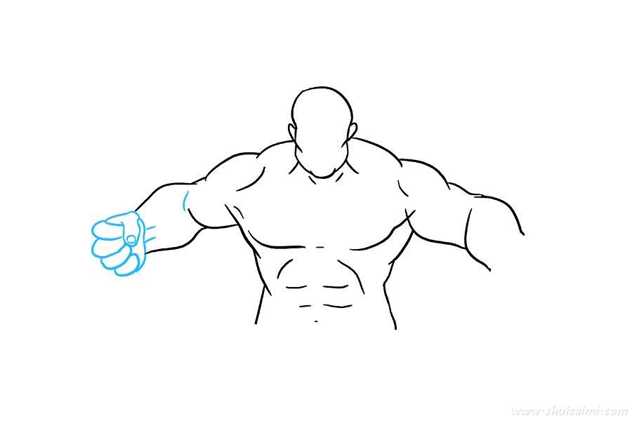 绿巨人怎么画 绿巨人简笔画步骤