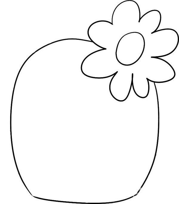 盆栽仙人掌简笔画怎么画 盆栽仙人掌简笔画简单