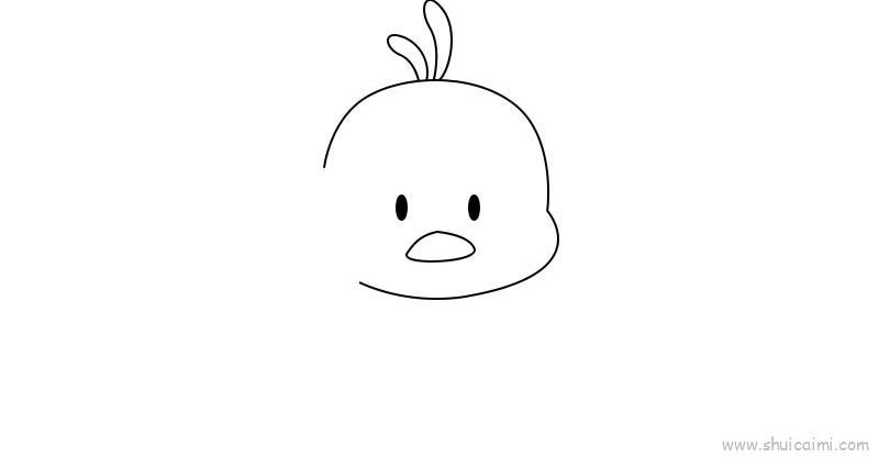 超萌小黄鸭儿童画怎么画 超萌小黄鸭简笔画简单又好看