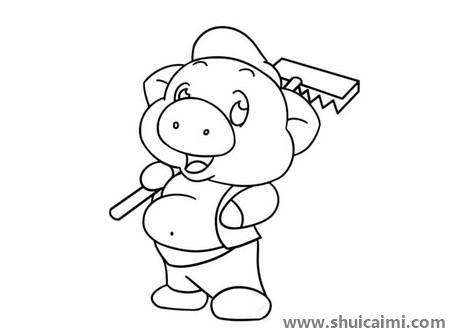 猪八戒儿童简笔画