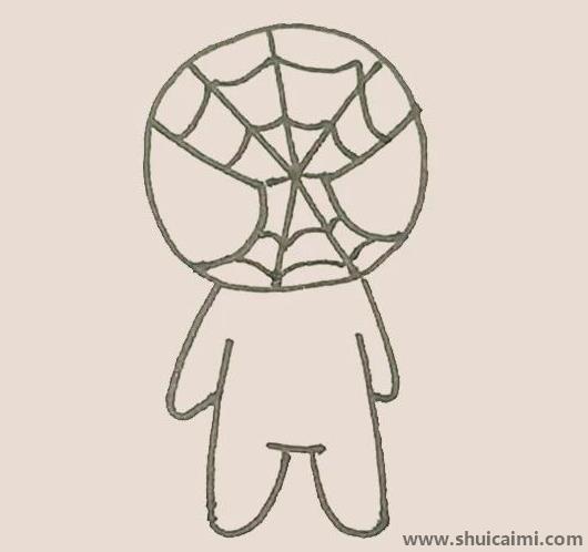 蜘蛛侠儿童简笔画