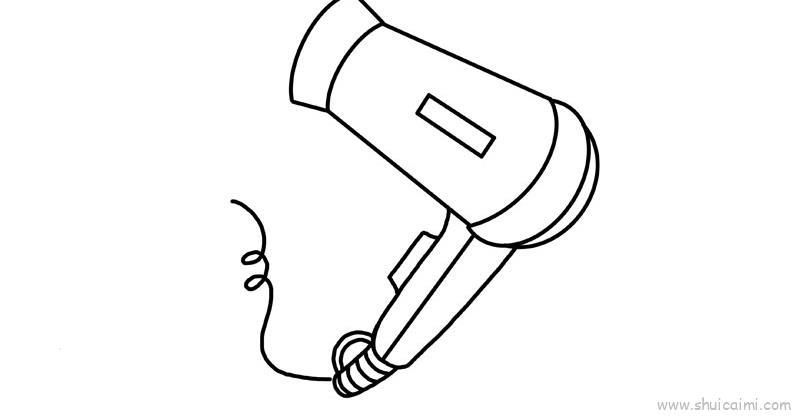 电吹风儿童画怎么画 电吹风简笔画简单又好看