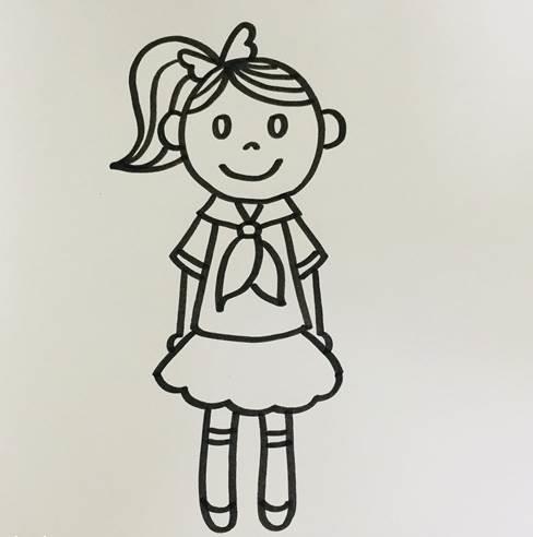 娃娃简笔画 娃娃简笔画女生