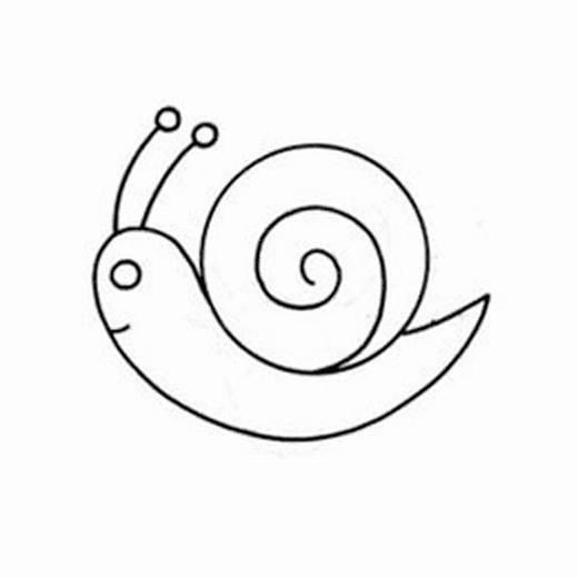 小蜗牛简笔画图片大全 小蜗牛简笔画图片大全彩色