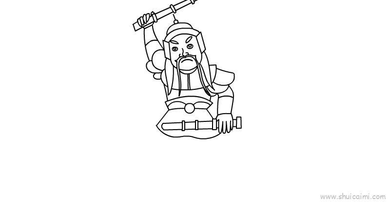 门神儿童画怎么画 门神简笔画简单