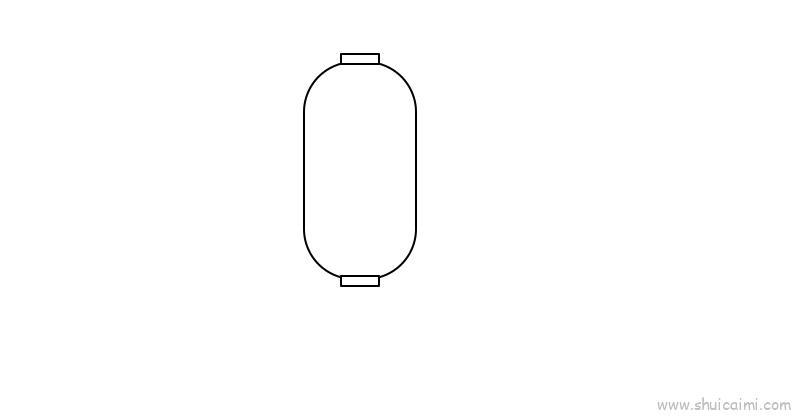 长灯笼儿童画怎么画 长灯笼简笔画图片