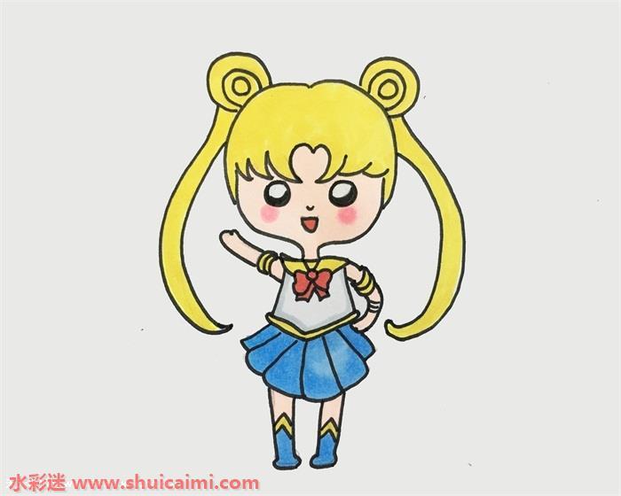好看的简笔画月亮公主怎么画？