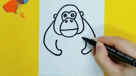 猩猩简笔画 怎么画猩猩简笔画