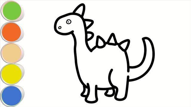 画恐龙简笔画 画恐龙简笔画图片大全