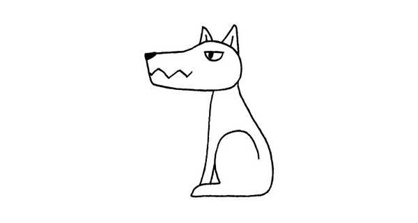 狼的简笔画 狼的简笔画凶残霸气