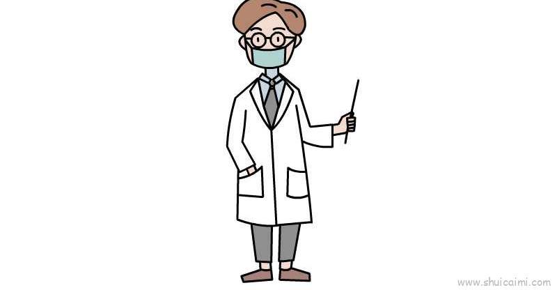 男医生儿童画怎么画 男医生简笔画图片