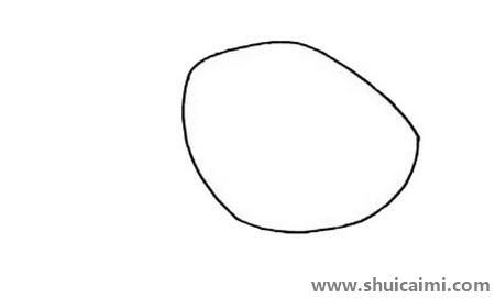 跟着步骤来学画一只可爱的霸王龙简笔画