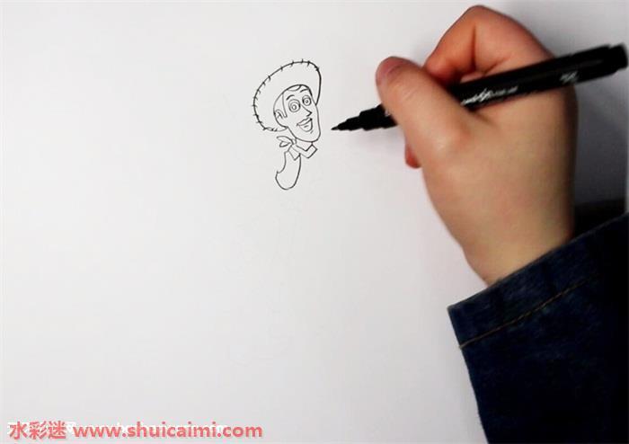 玩具总动员胡迪怎么画 玩具总动员胡迪简笔画简单易画彩色