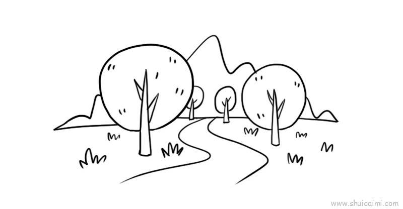 场景儿童画怎么画 场景简笔画画法