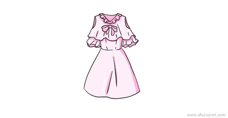 公主裙儿童画怎么画 公主裙简笔画图片大全