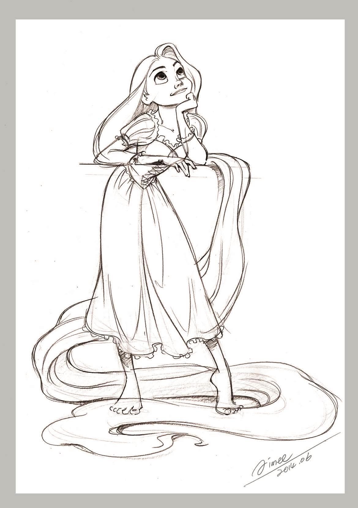 艾莎公主简笔画 艾莎公主简笔画彩色