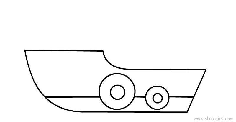 轮船儿童画怎么画 轮船简笔画步骤