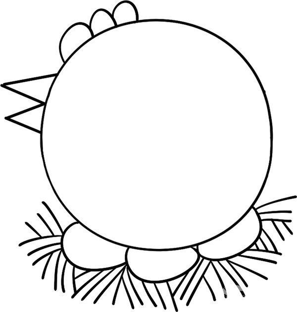孵蛋的母鸡的简笔画怎么画 孵蛋的母鸡简笔画图片大全