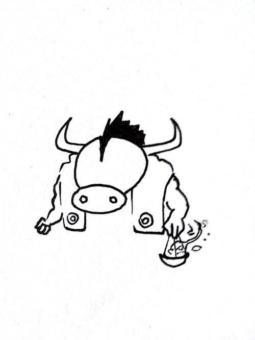 牛魔王简笔画图片大全 牛魔王简笔画图片大全彩色