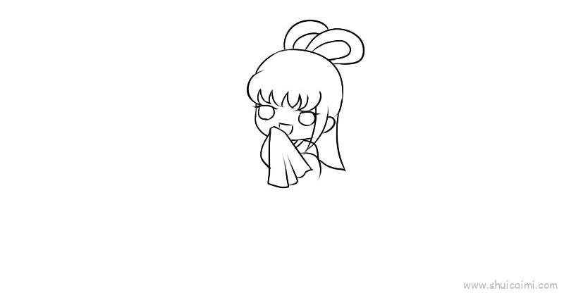 嫦娥奔月儿童画怎么画 嫦娥奔月简笔画简单