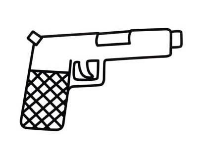 枪简笔画 枪简笔画儿童画
