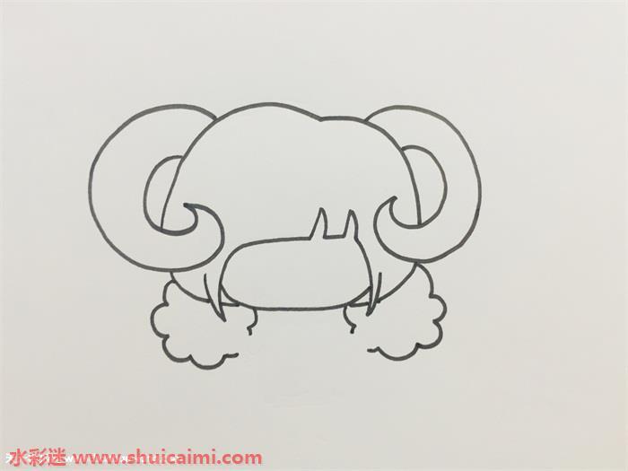 可爱甜美的白羊座简笔画 简单易画