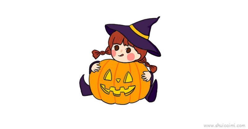 南瓜小孩儿童画怎么画 南瓜小孩简笔画简单