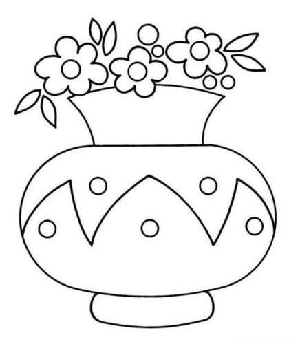 花瓶简笔画 花瓶简笔画彩色