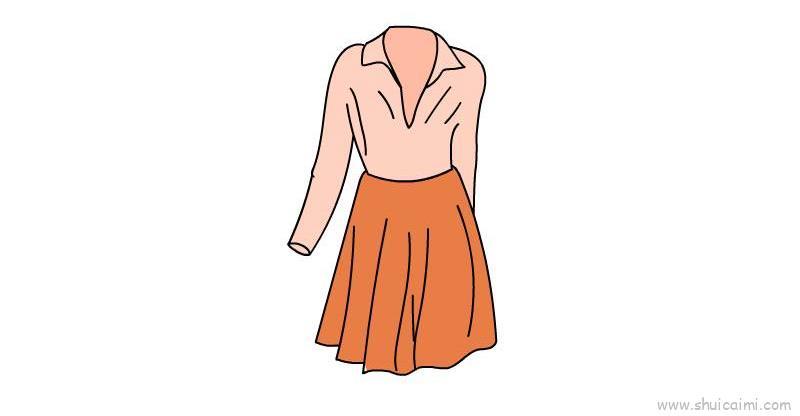 衣服裙子儿童画怎么画 衣服裙子简笔画图片