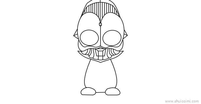 奥特之王儿童画怎么画 奥特之王简笔画步骤