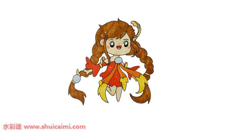 简单漂亮大乔怎么画 大乔简笔画图片q版教程