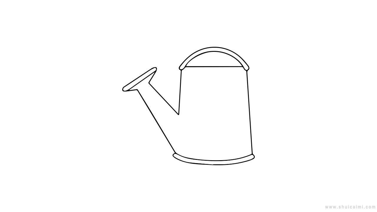 浇花壶简笔画怎么画 浇花壶简笔画顺序