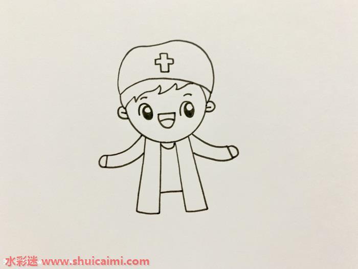 卡通牙医怎么画 卡通牙医简笔画彩色