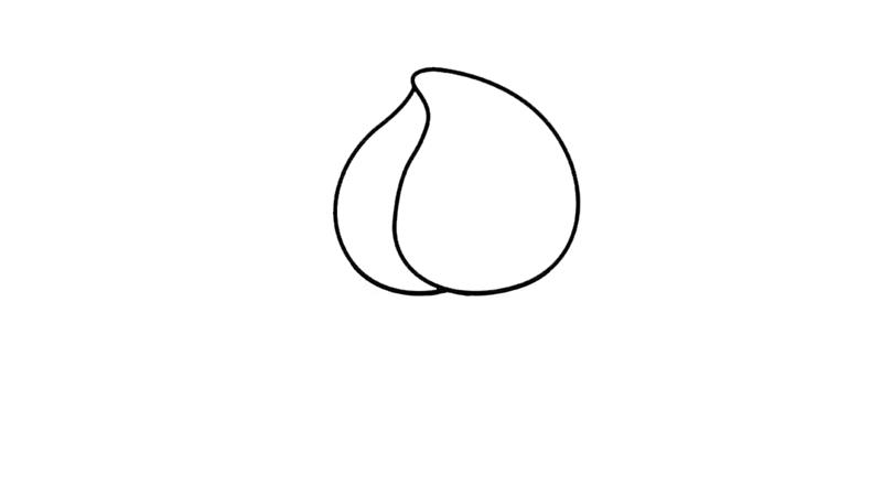 水蜜桃简笔画怎么画 水蜜桃简笔画步骤