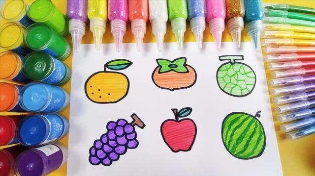 水果简笔画图片大全带颜色 水果简笔画图片大全带颜色蔬菜