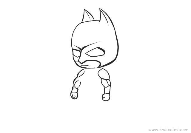 蝙蝠侠儿童画怎么画 蝙蝠侠简笔画步骤