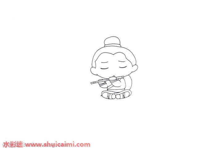 牛郎和老牛该怎么画 牛郎和老牛简笔画漂亮彩色