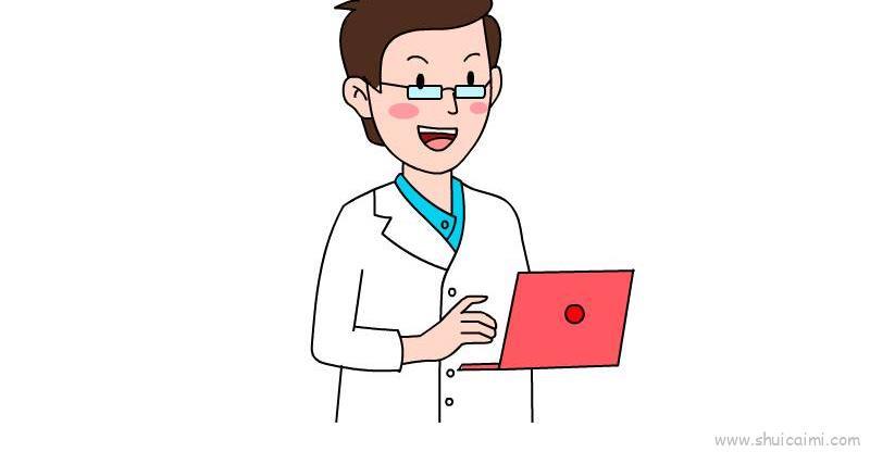 抗击疫情白衣战士简笔画绘画教学