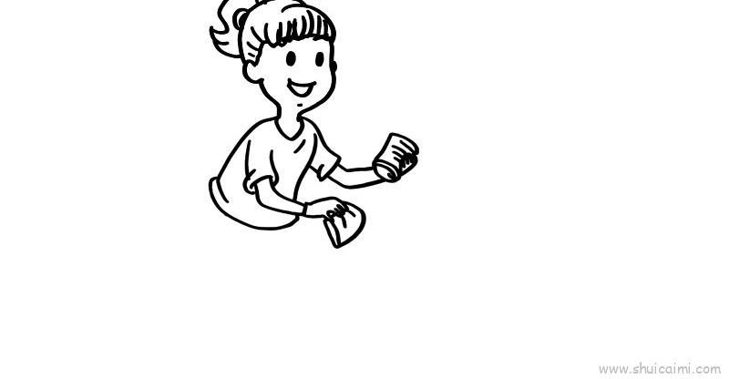 环境日儿童画怎么画 环境日简笔画步骤