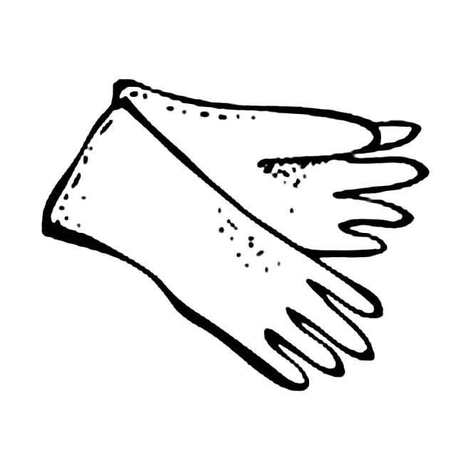 手套简笔画 手套简笔画涂色