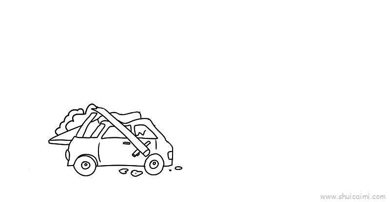 防震减灾儿童画怎么画 防震减灾简笔画顺序