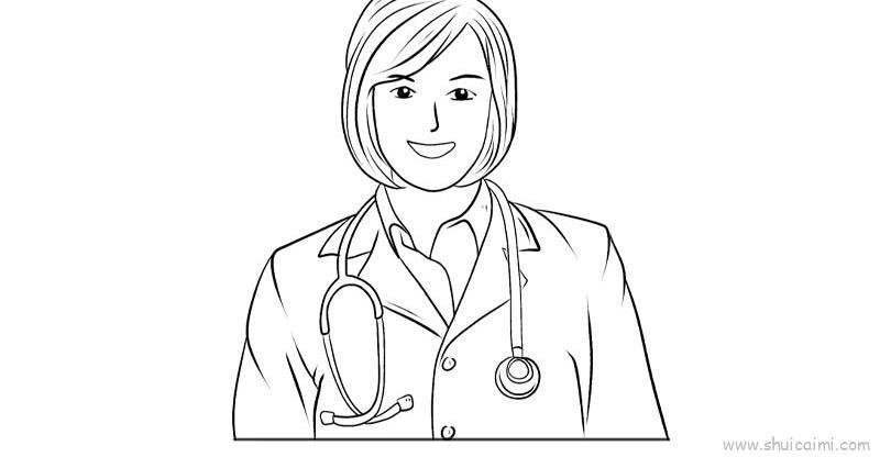 医生儿童画怎么画 医生简笔画图片大全