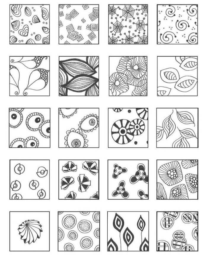 线描装饰线条简笔画 线描装饰线条简笔画图片大全