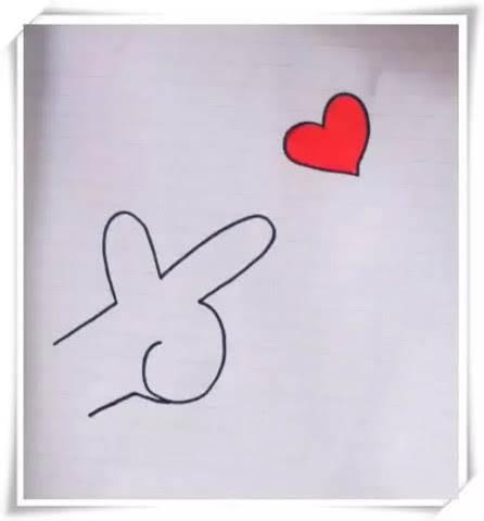 表白简笔画图片大全集 表白简笔画图片大全集可爱