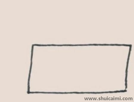 抽纸盒儿童简笔画