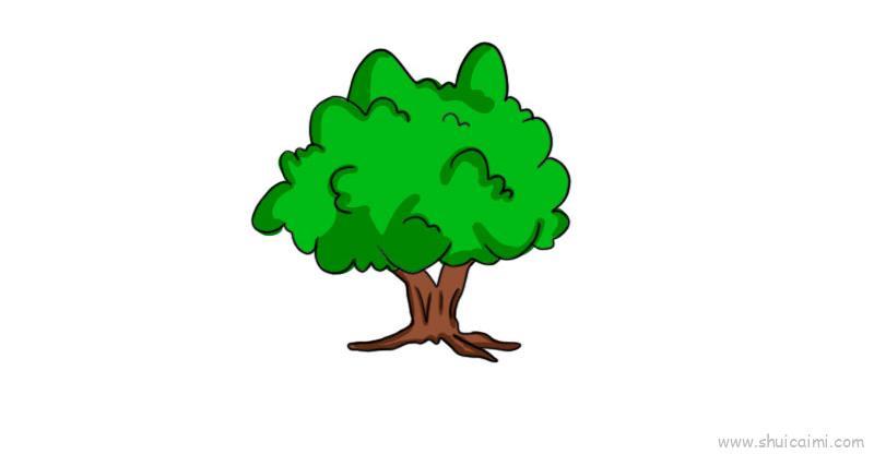 树木儿童画怎么画 树木简笔画好看