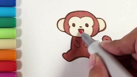 小猴子简笔画 小猴子简笔画幼儿园